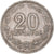 Moeda, Argentina, 20 Centavos, 1905, EF(40-45), Cobre-níquel, KM:36