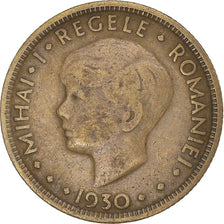Moneta, Romania, Mihai I, 5 Lei, 1930, MB+, Nichel-ottone, KM:48
