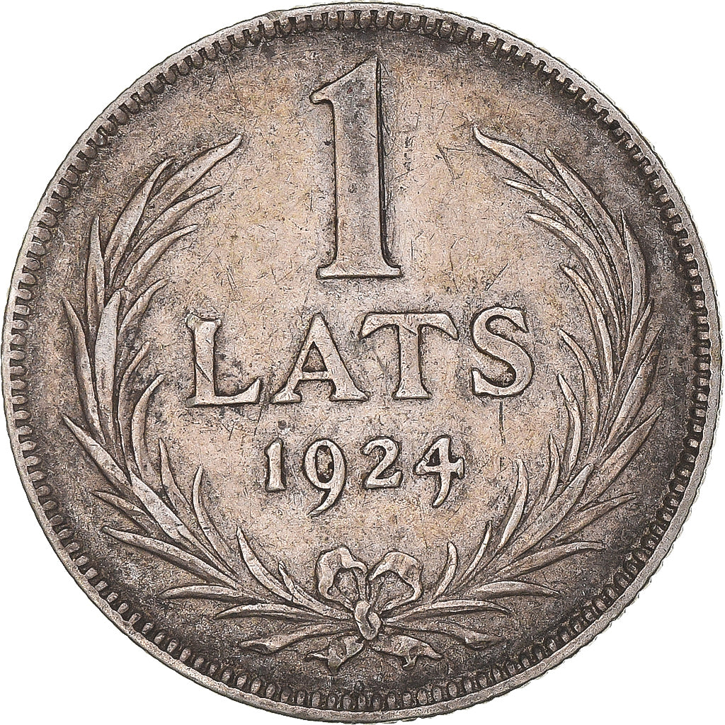 Monnaie, Lettonie, Lats, 1924, TTB, Argent, KM:7