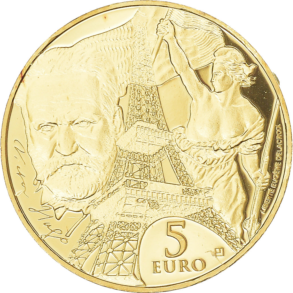 France, Monnaie de Paris, 5 Euro, Europa, 2017, BE, MS(65-70), Gold