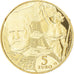 France, Monnaie de Paris, 5 Euro, Europa, 2017, BE, MS(65-70), Gold