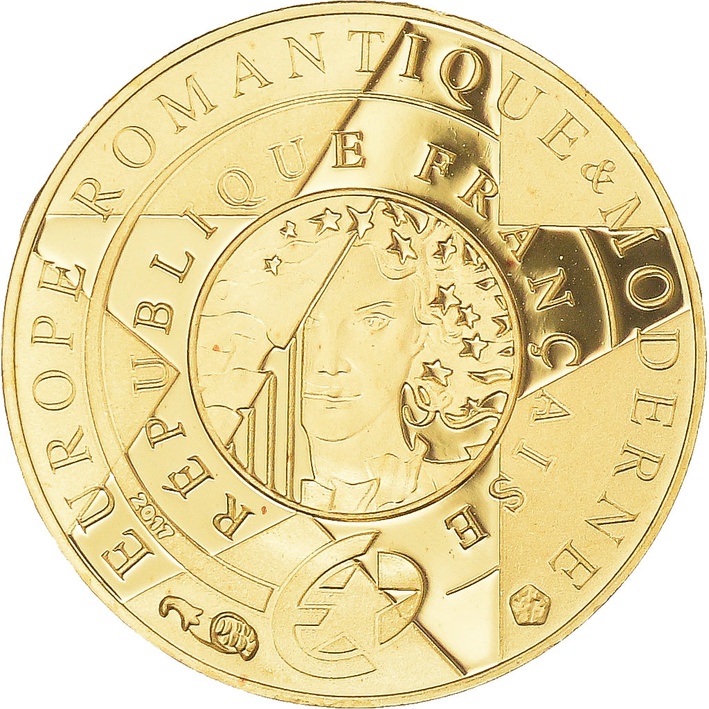 France, Monnaie de Paris, 5 Euro, Europa, 2017, BE, MS(65-70), Gold