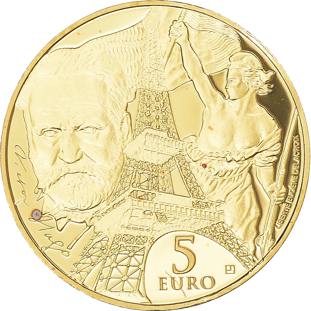 France, Monnaie de Paris, 5 Euro, Europa, 2017, BE, MS(65-70), Gold