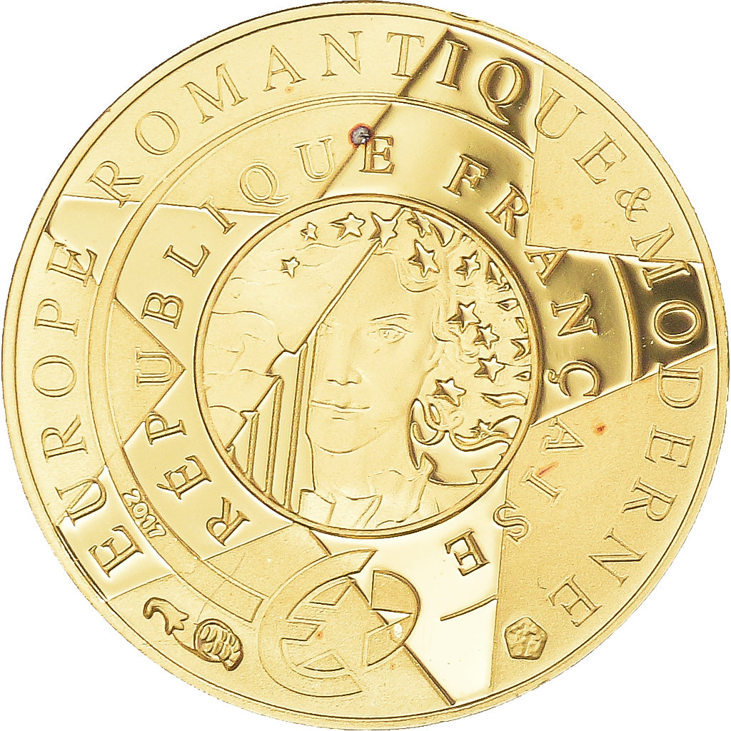 France, Monnaie de Paris, 5 Euro, Europa, 2017, BE, MS(65-70), Gold