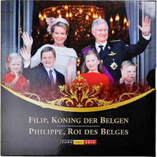 Bélgica, Set Euros, 2014, Royal Belgium Mint, ROI PHILIPPE.FDC, MS(65-70), N/D