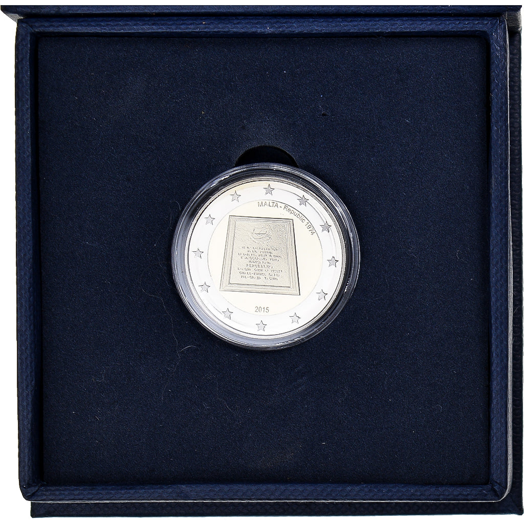 Malta, 2 Euro, 2015, République de Malte.FDC.BE, MS(65-70), Bi-Metallic