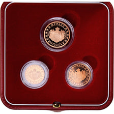 Mónaco, Set, 2005, 1 + 2 + 5 CENTIMES BE, MS(65-70), N/D