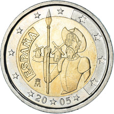 Spagna, 2 Euro, Don Quichotte, 2005, Madrid, SPL-, Bi-metallico, KM:1063