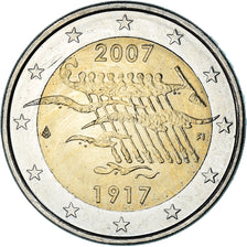 Finland, 2 Euro, 90th Anniversary of Independence, 2007, Vantaa, MS(63)