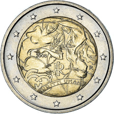 Italy, 2 Euro, 2008, DROITS DE L'HOMME., MS(65-70), Bi-Metallic