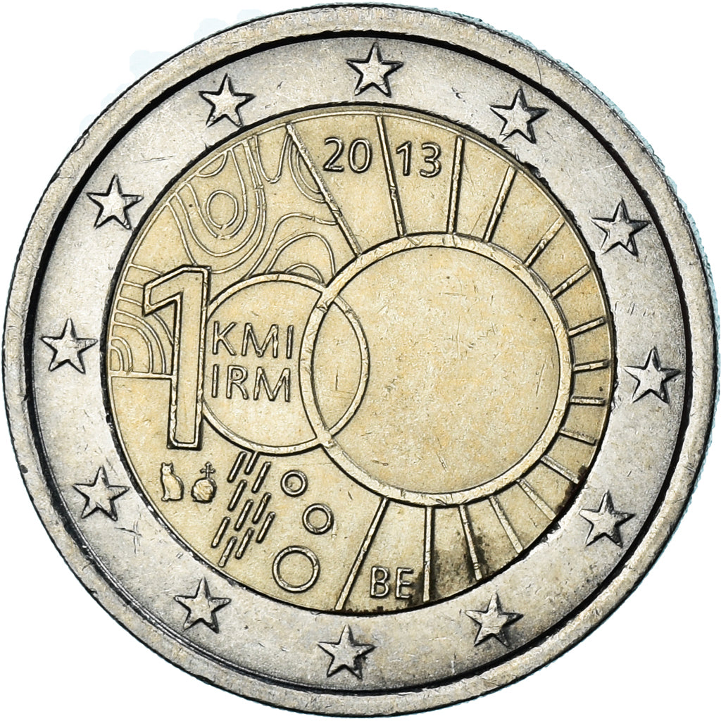 België, 2 Euro, 2013, INSTITUT MÉTÉOROLOGIQUE, ZF, Bi-Metallic