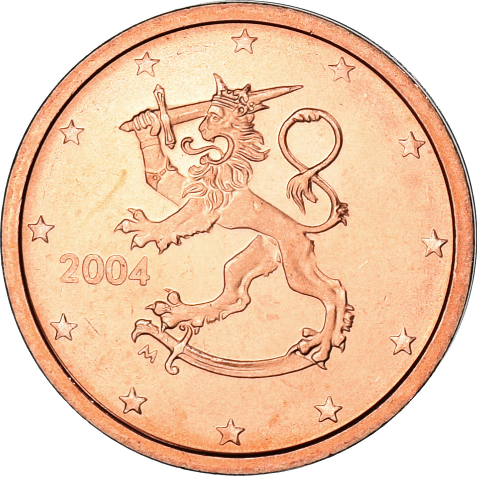 Coin, Finland, 2 Euro Cent, 2004, Vantaa, MS(63), Copper Plated Steel, KM:99