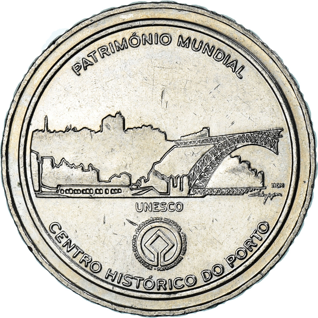 Portugal, 2-1/2 Euro, 2008, Centre Historique de Porto, EF(40-45), Cupro Nickel