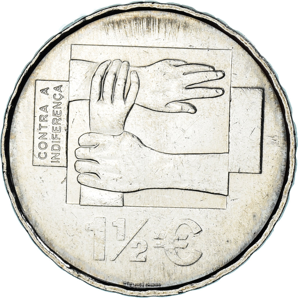 Portugal, 1.5 EURO, 2008, Ami, SS+, Cupro Nickel