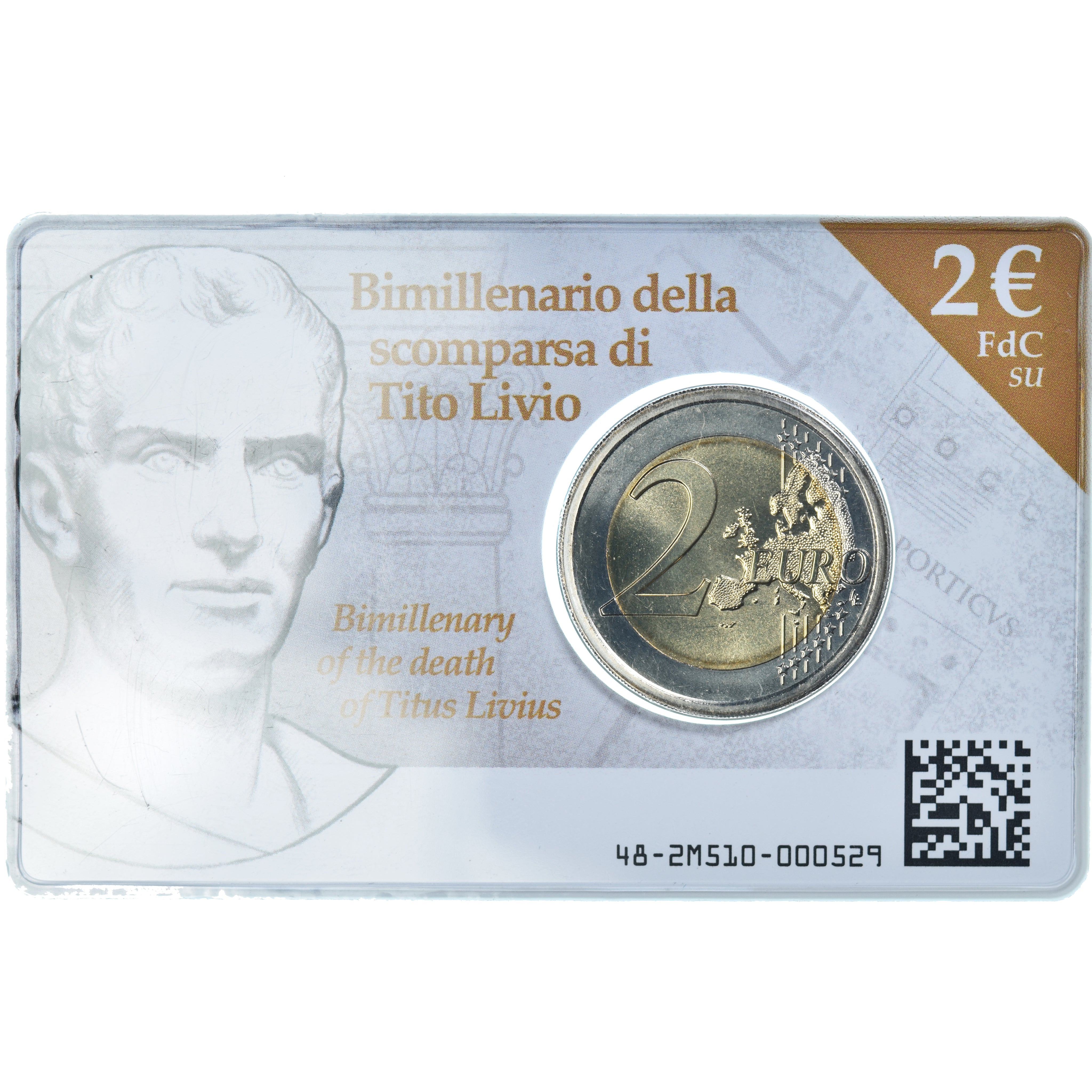 Italy, 2 Euro, 2017, Rome, TITO LIVIO.BU, MS(65-70), Bi-Metallic