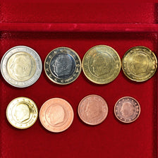 Bélgica, Euro-Set, 2000, Série de 8 pièces Euro., MS(63), N/D