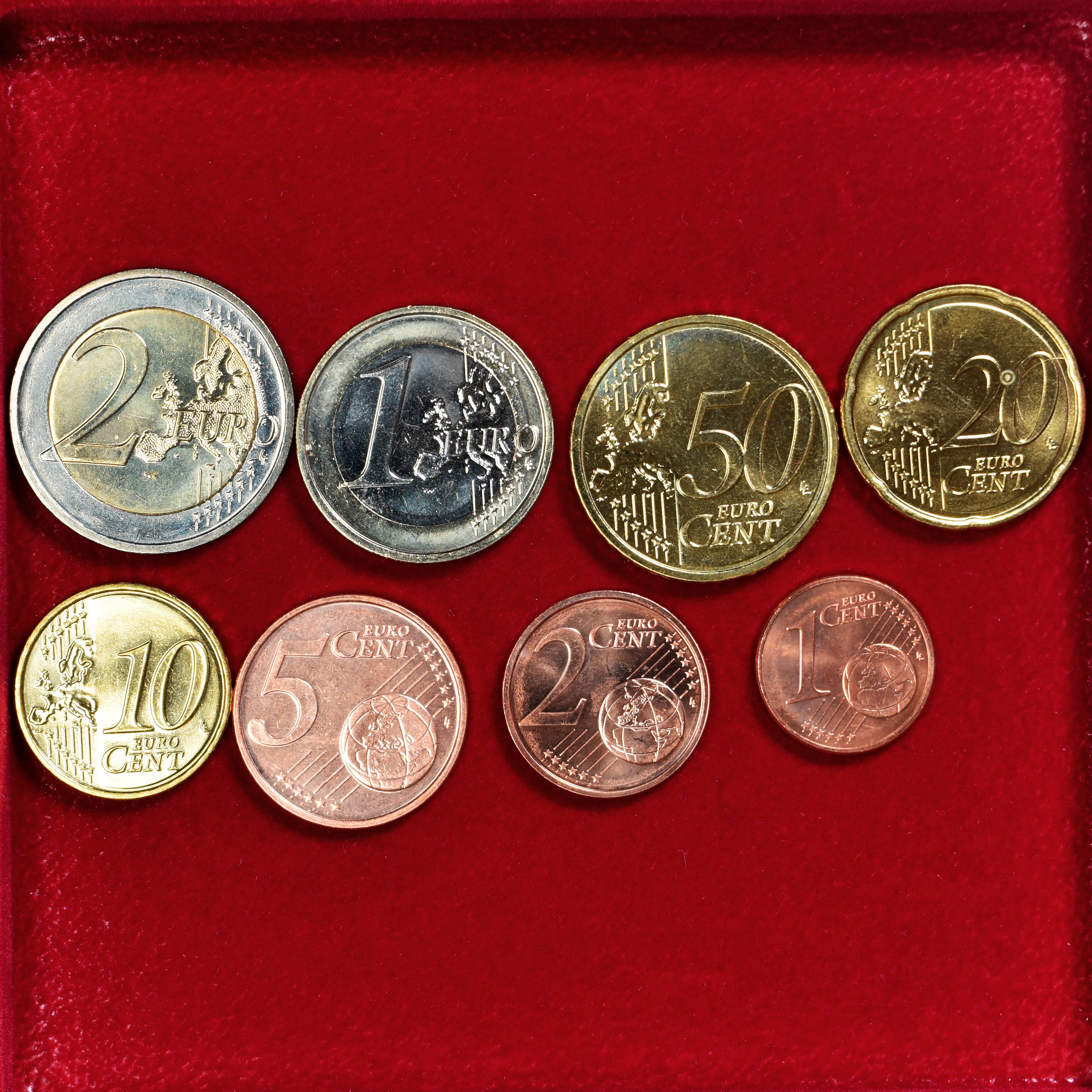 REPUBLIKA IRLANDII, Euro-Set, 2012, Série de 8 pièces Euro., MS(63), ND