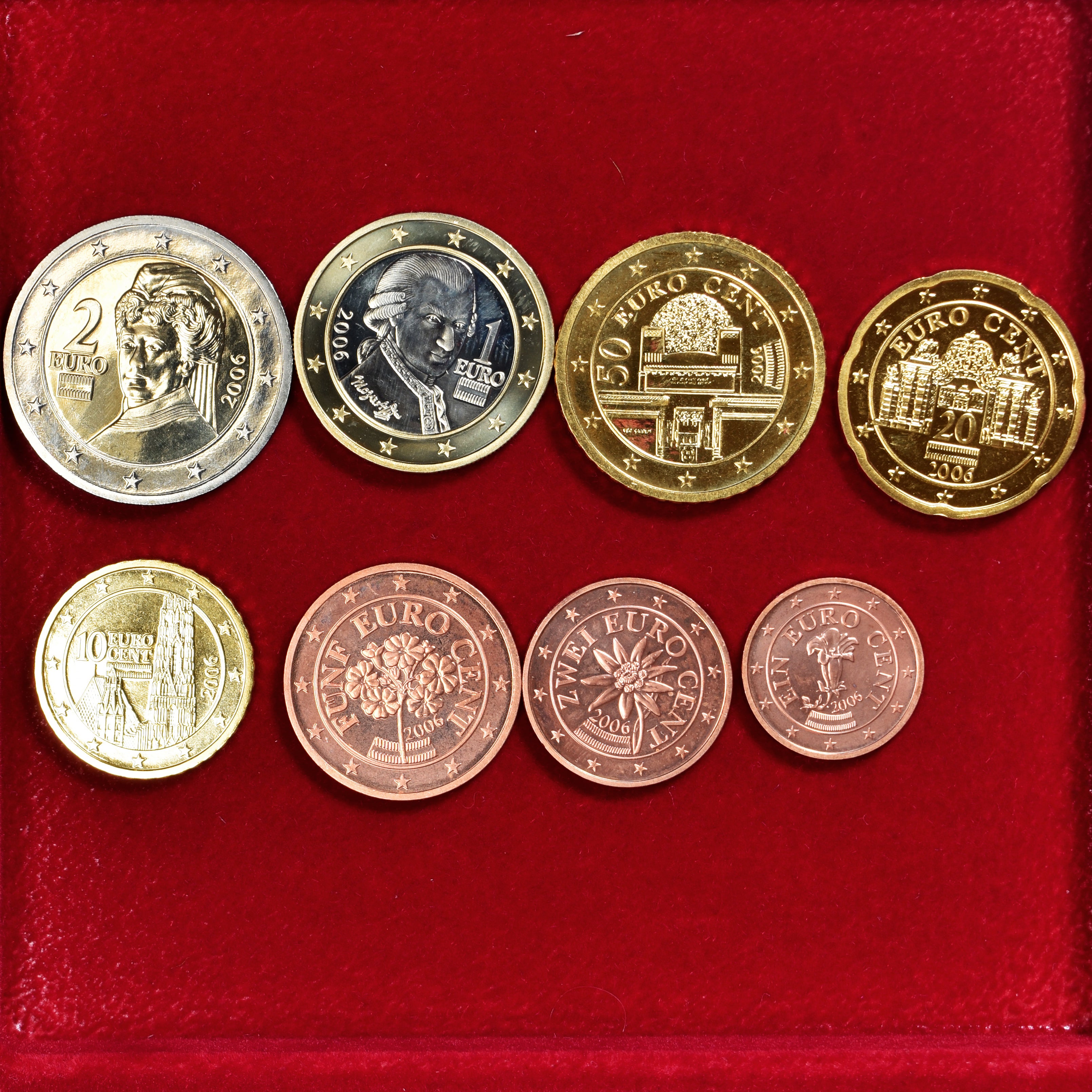 Oostenrijk, Set Euros, 2006, Set 8 monnaies Euro, UNC-, n.v.t.