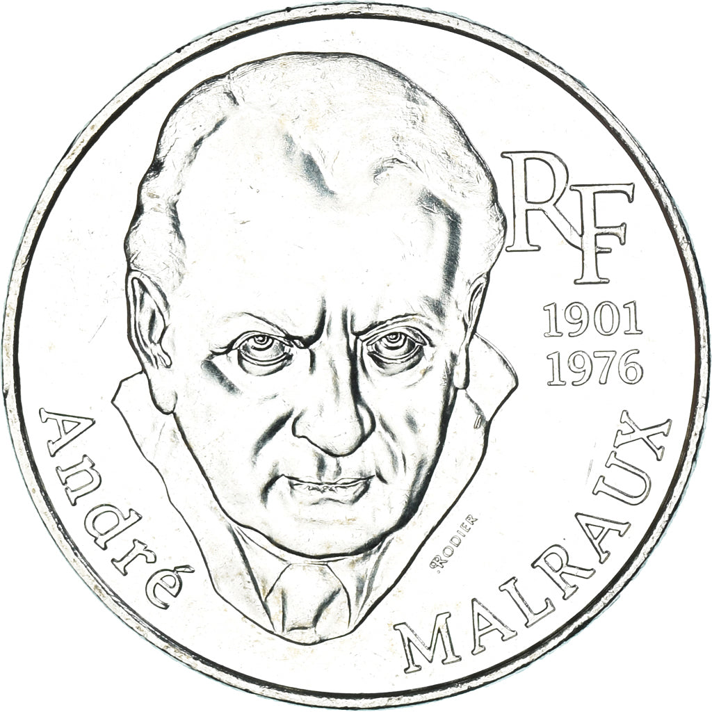 Coin, France, 100 Francs, 1997, ANDRÉ MALRAUX, EF(40-45), Silver, Gadoury:954