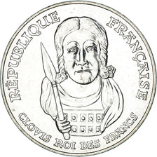 Coin, France, Clovis, 100 Francs, 1996, MS(60-62), Silver, KM:1180, Gadoury:953