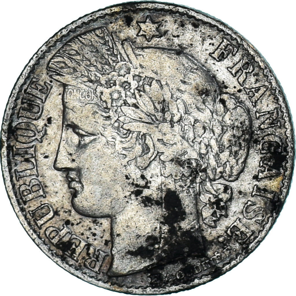 Coin, France, Cérès, 50 Centimes, 1882, Paris, VF(20-25), Silver, KM:834.1