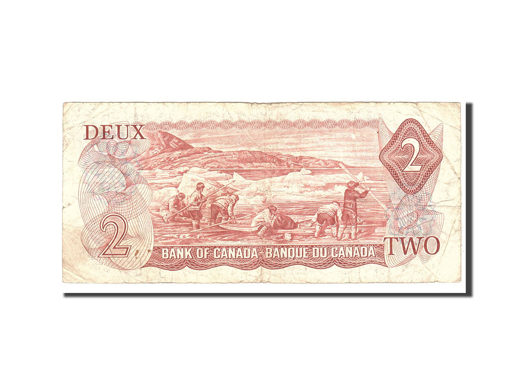 Canada, 2 Dollars, 1974, KM:86a, Undated, VF(20-25)