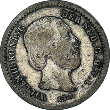 Moneta, Holandia, William III, 5 Cents, 1850, VF(20-25), Srebro, KM:91