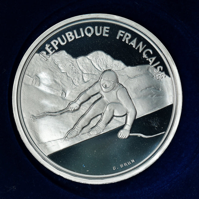 Coin, France, albertville 92, 100 Francs, 1989, BE, MS(65-70), Silver, KM:971