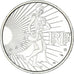 France, 10 Euro, 2009, Semeuse, MS(63), Silver