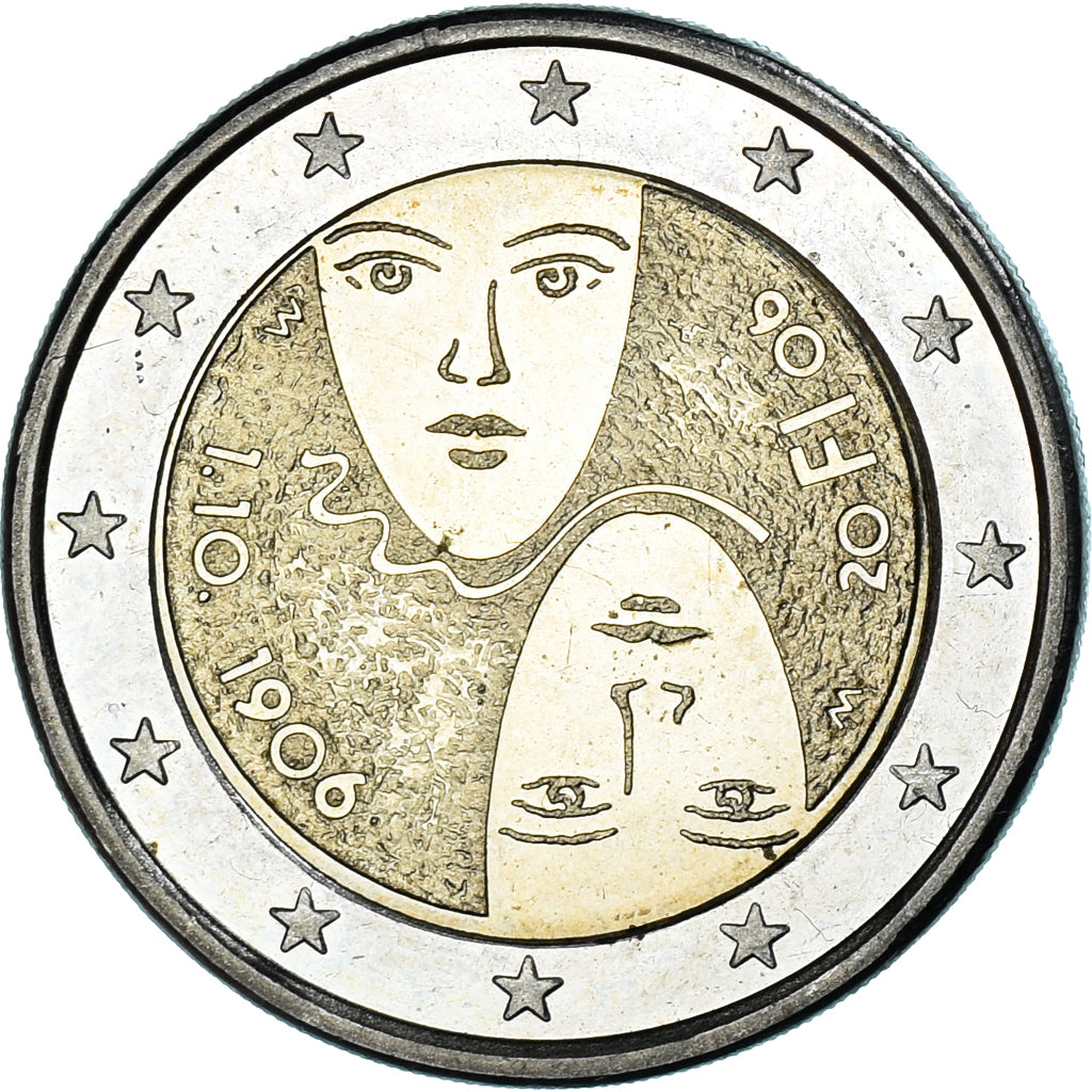 Finland, 2 Euro, Suffrage universel, 2006, Vantaa, MS(63), Bi-Metallic, KM:125