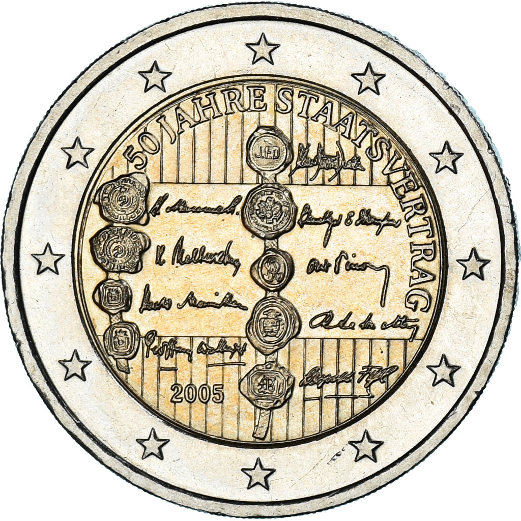 Austria, 2 Euro, 2005, Vienna, MS(63), Bi-Metallic, KM:3124