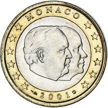 Monaco, Euro, 2001, Paris, MS(63), Bi-Metallic, KM:173