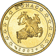 Monaco, 50 Euro Cent, 2002, Paris, MS(63), Brass, KM:172
