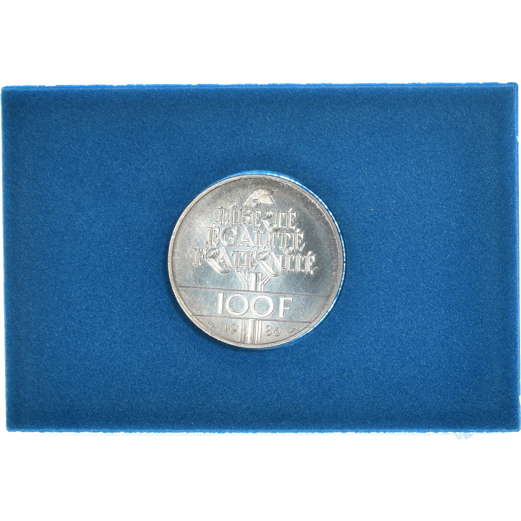 Moneta, Francia, Statue de la Liberté, 100 Francs, 1986, BU, FDC, Argento, Le