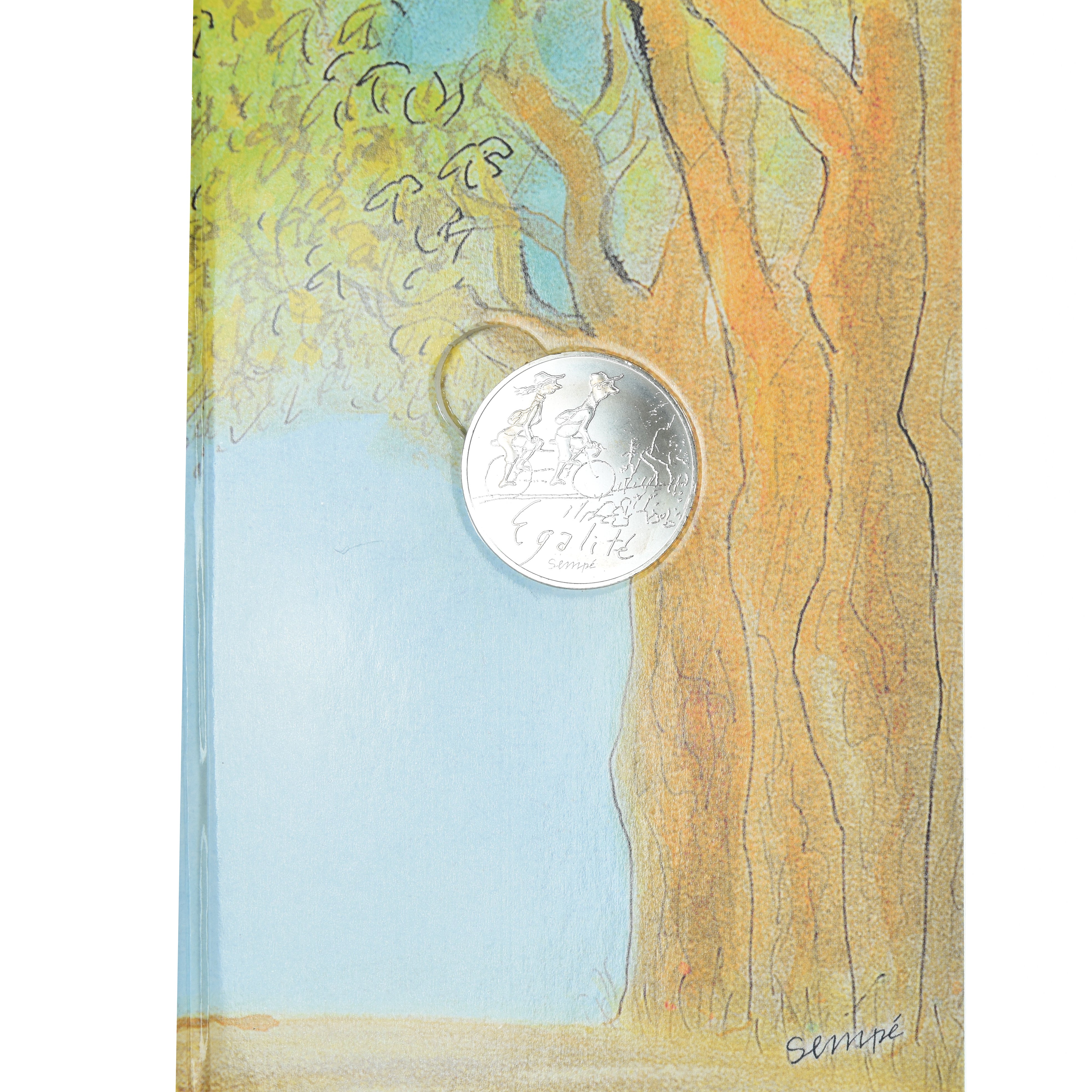 France, 10 Euro, Egalité, 2014, Sempé Égalité Printemps, MS(65-70), Silver