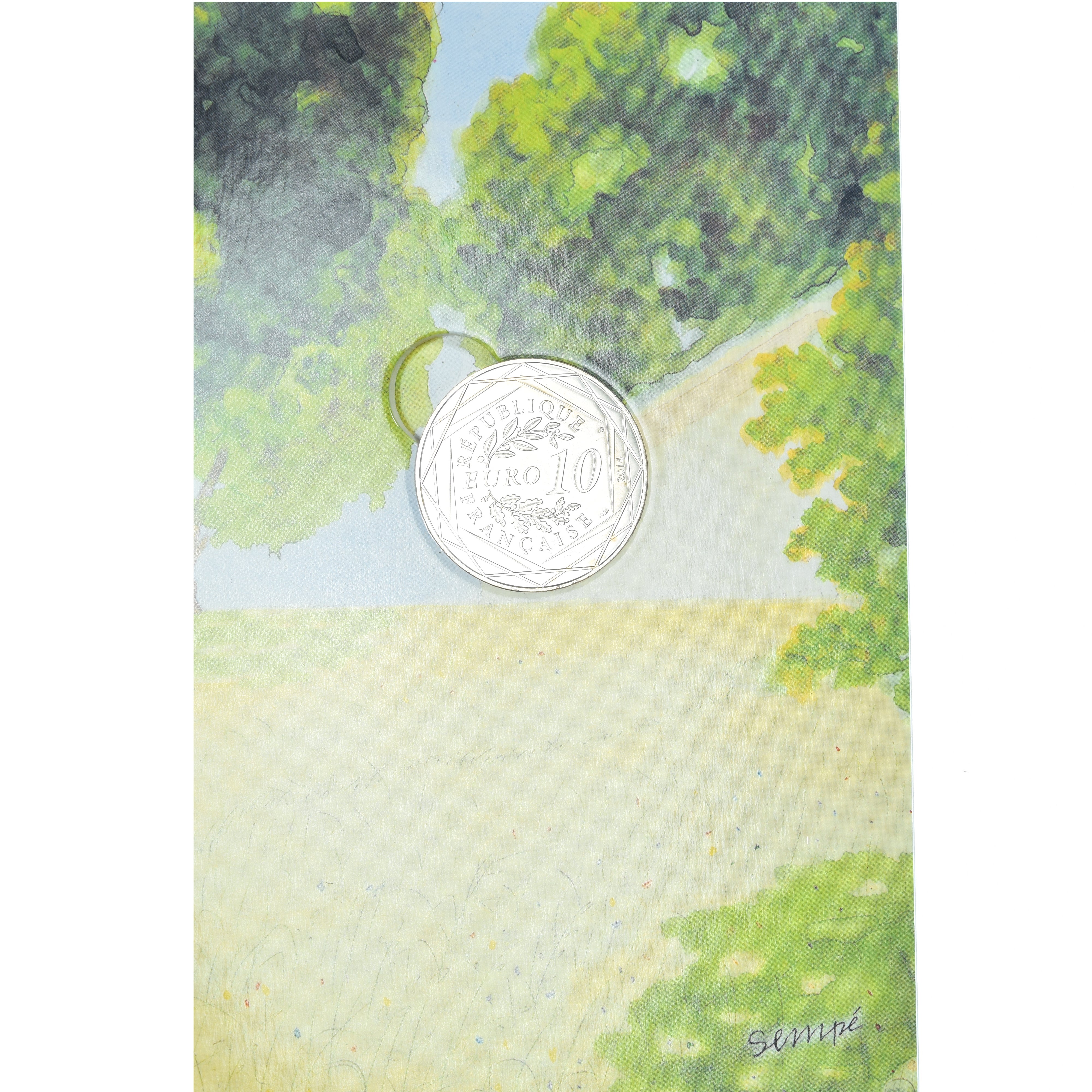 France, 10 Euro, Egalité, 2014, Sempé Égalité Été, MS(65-70), Silver