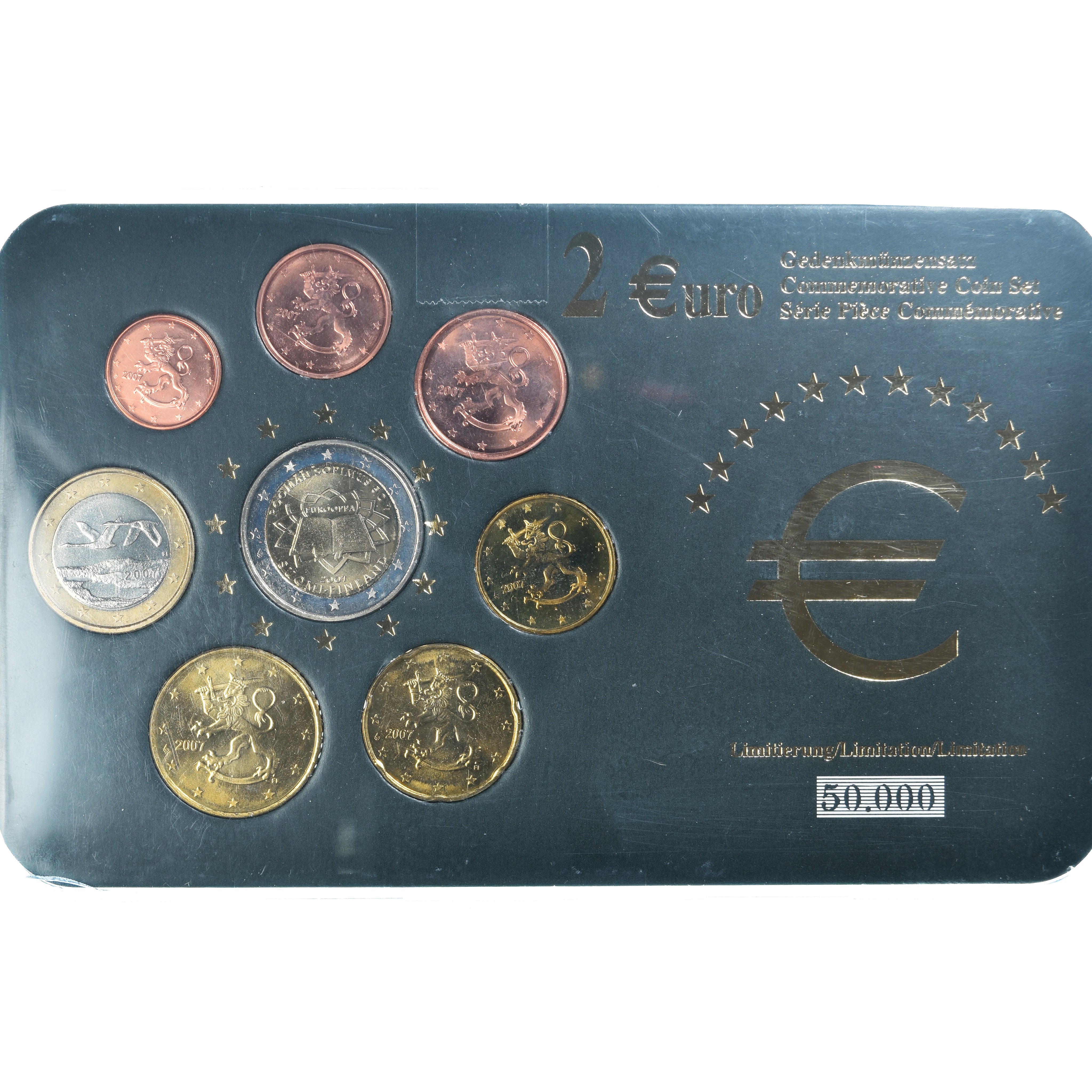 Finlandia, Euro-Set, 2007, Set 8 monnaies Euro.FDC, MS(65-70), ND