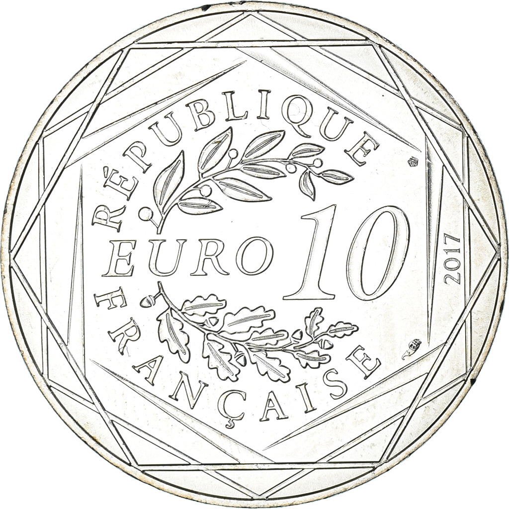 France, 10 Euro, Jean Paul Gaultier, 2017, FDC.8, MS(65-70), Silver