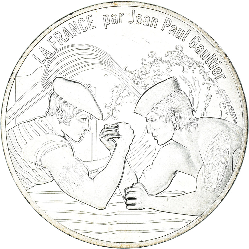 France, 10 Euro, Jean Paul Gaultier, 2017, FDC.7, MS(65-70), Silver