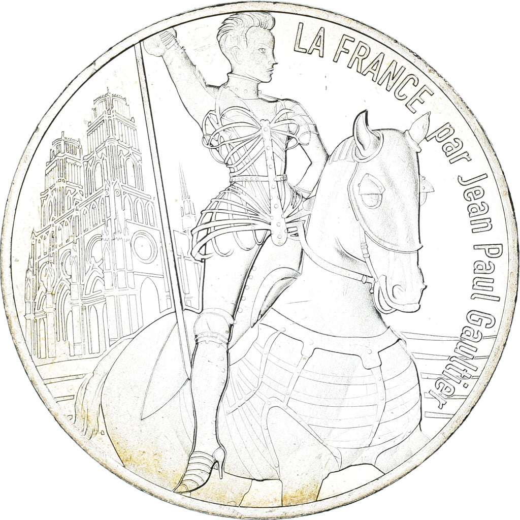 França, 10 Euro, Jean Paul Gaultier, 2017, FDC.6, MS(65-70), Prata