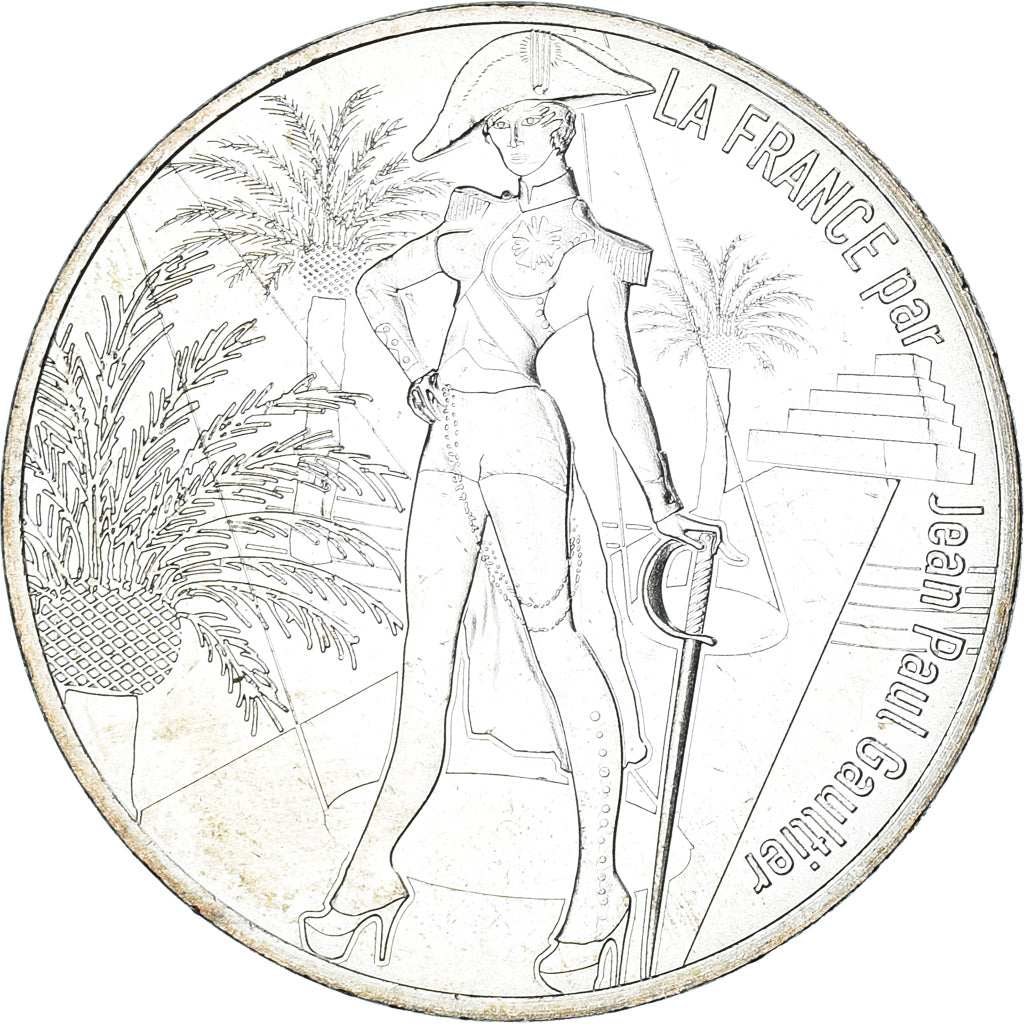 France, 10 Euro, Jean Paul Gaultier, 2017, FDC.5, MS(65-70), Silver