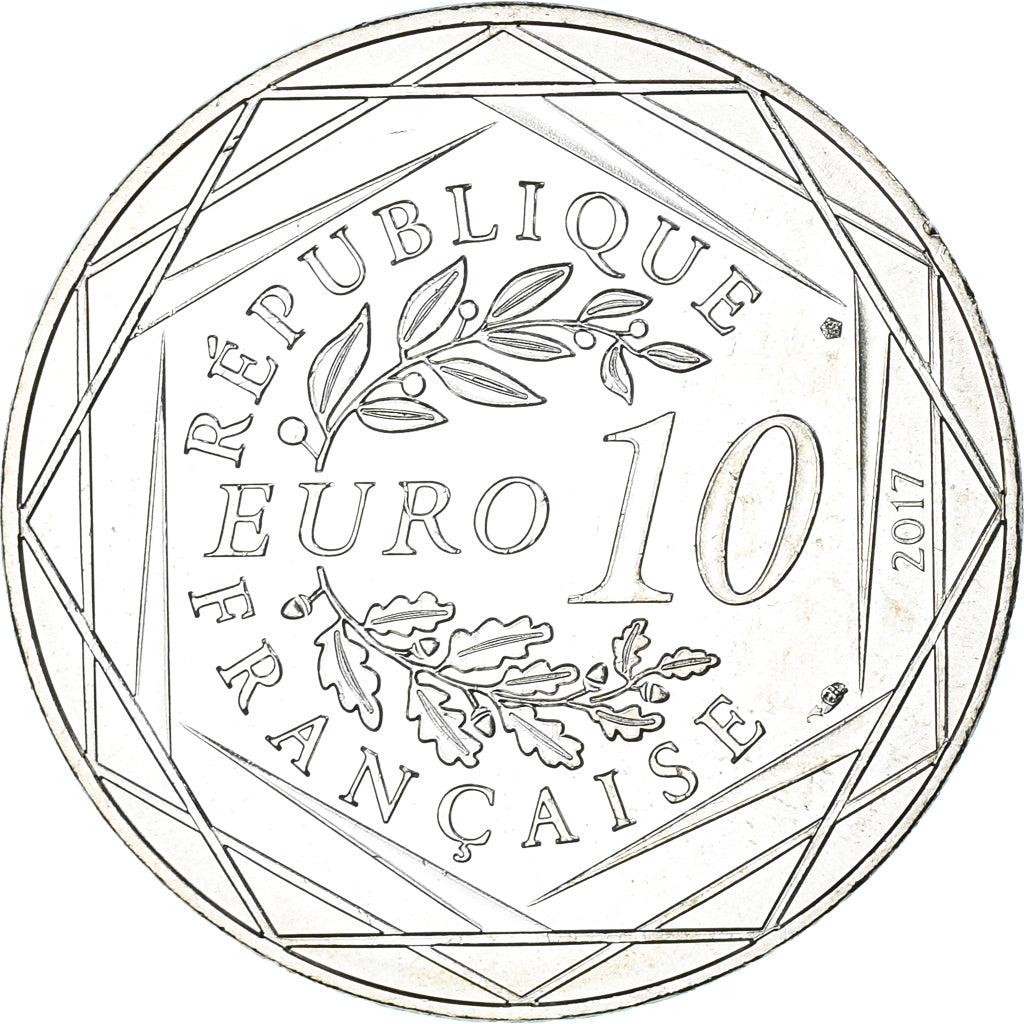 France, 10 Euro, Jean Paul Gaultier, 2017, FDC.5, MS(65-70), Silver