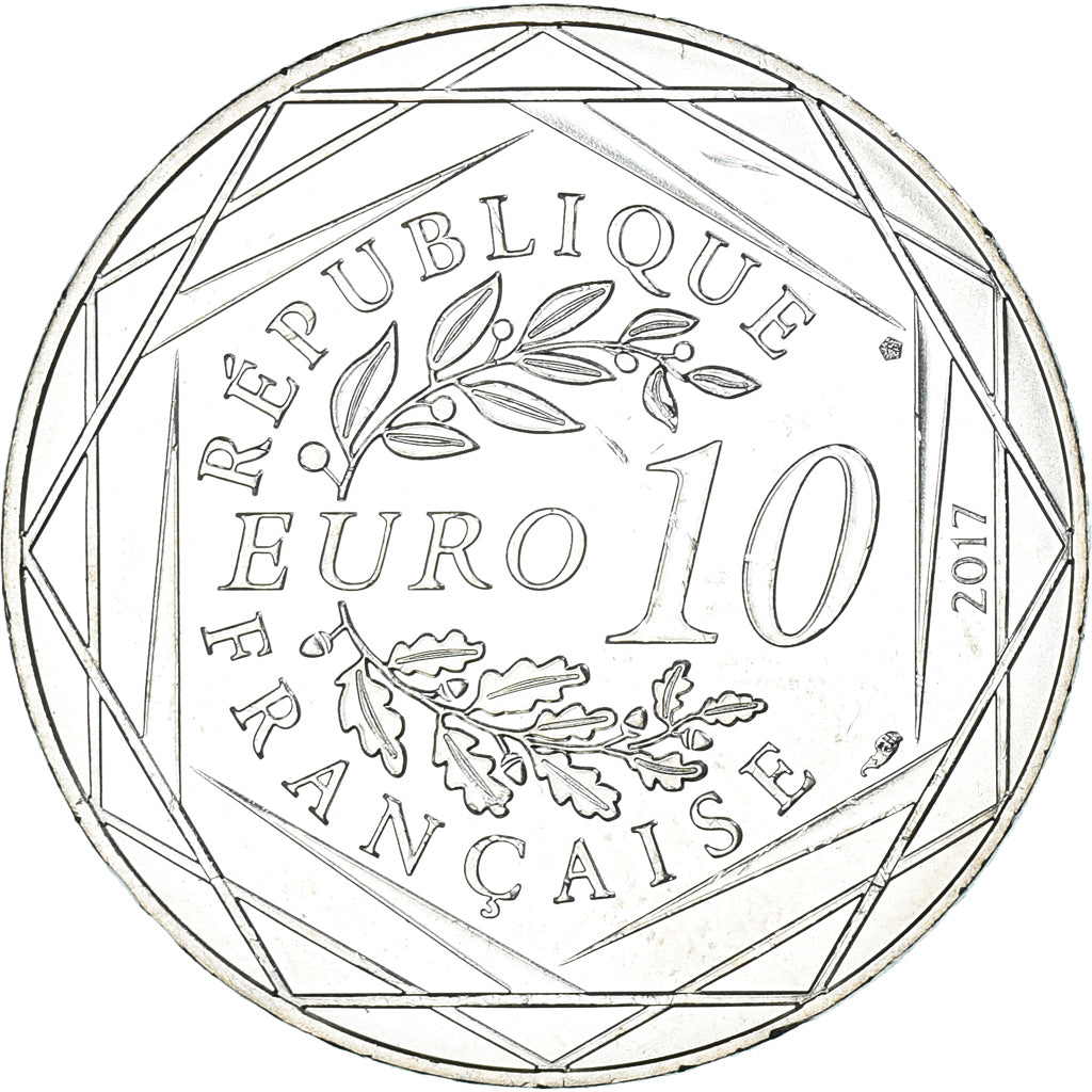 France, 10 Euro, Jean Paul Gaultier, 2017, FDC.2, MS(65-70), Silver