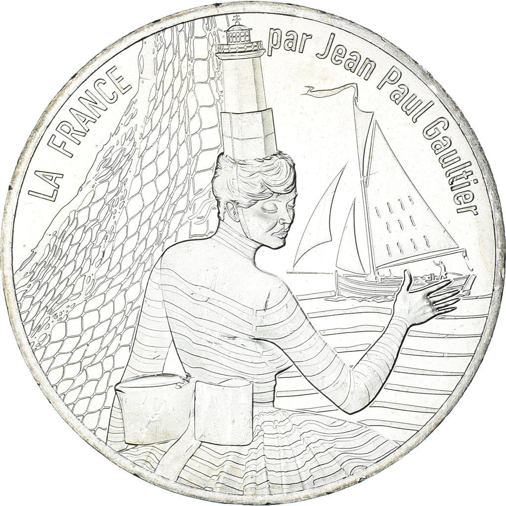 Francia, 10 Euro, Jean Paul Gaultier, 2017, FDC.19, FDC, Argento
