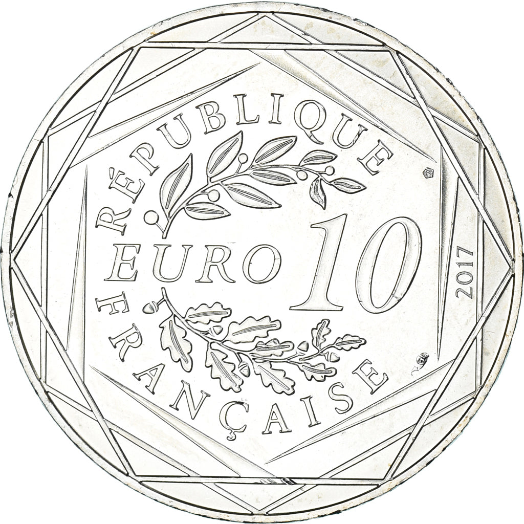 Francia, 10 Euro, Jean Paul Gaultier, 2017, FDC.19, FDC, Argento
