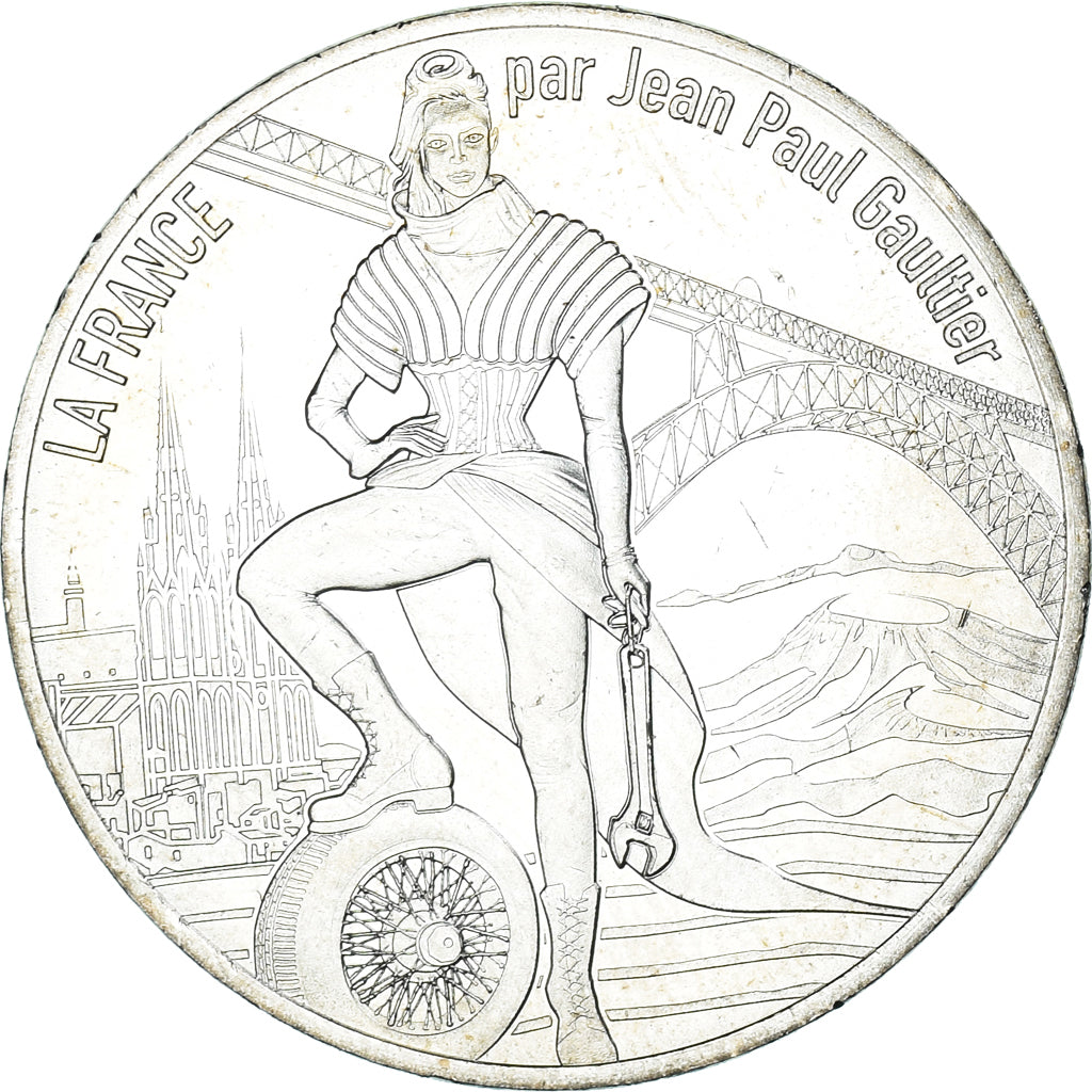 France, 10 Euro, Jean Paul Gaultier, 2017, FDC.3, MS(65-70), Silver