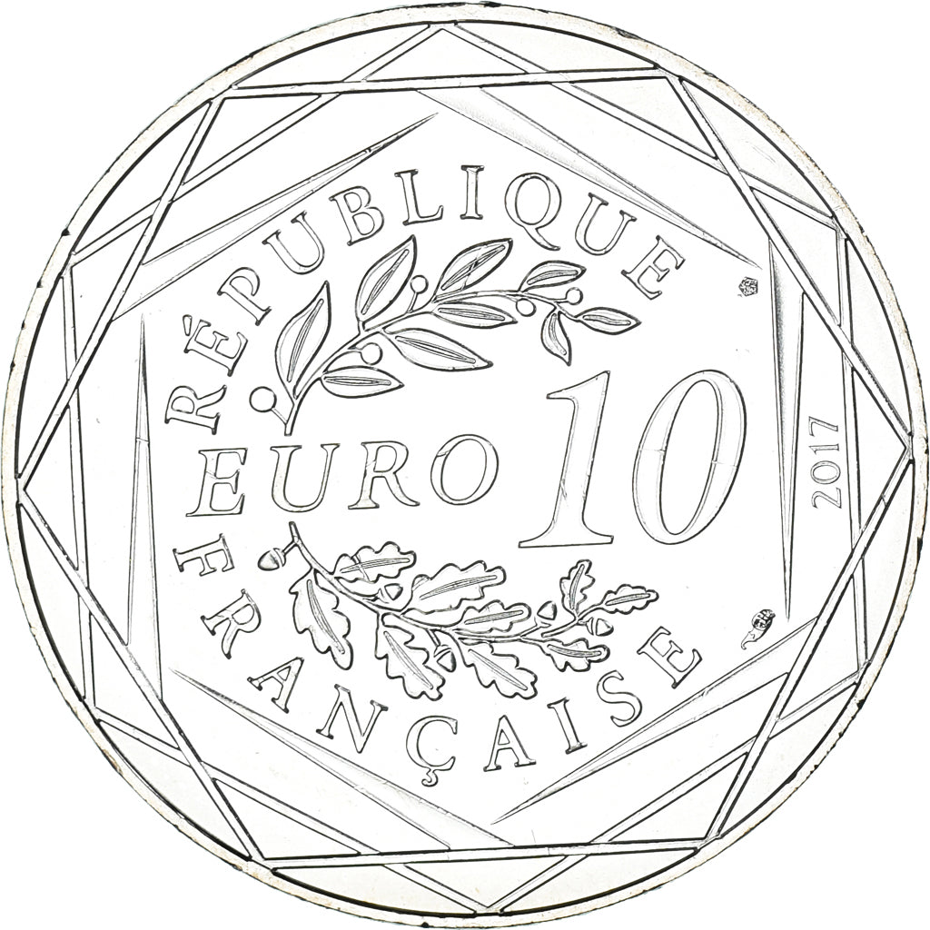 France, 10 Euro, Jean Paul Gaultier, 2017, FDC.3, MS(65-70), Silver