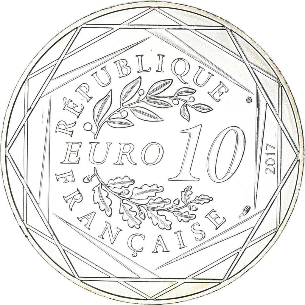 France, 10 Euro, Jean Paul Gaultier, 2017, FDC.4, MS(65-70), Silver