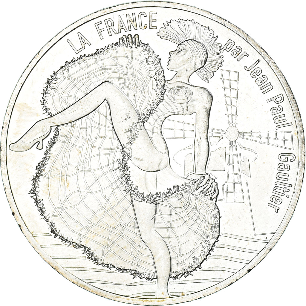 France, 10 Euro, Jean Paul Gaultier, 2017, FDC.1, MS(65-70), Silver