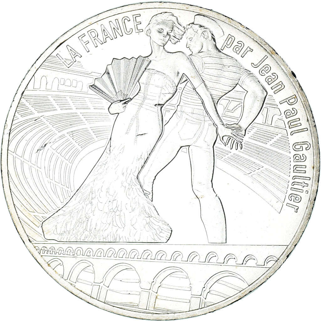 France, 10 Euro, Jean Paul Gaultier, 2017, FDC.11, MS(65-70), Silver